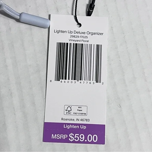 Vera Bradley Lighten Up Deluxe Organizer Vineyard Floral - Picture 3 of 7